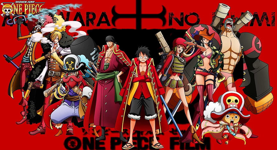 One Piece Film Z Straw Hat Pirates Group Artwork HD wallpaper