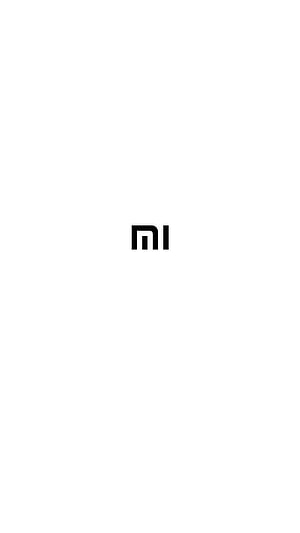 Minimalist Xiaomi Mi Logo on Clean White Background HD phone wallpaper