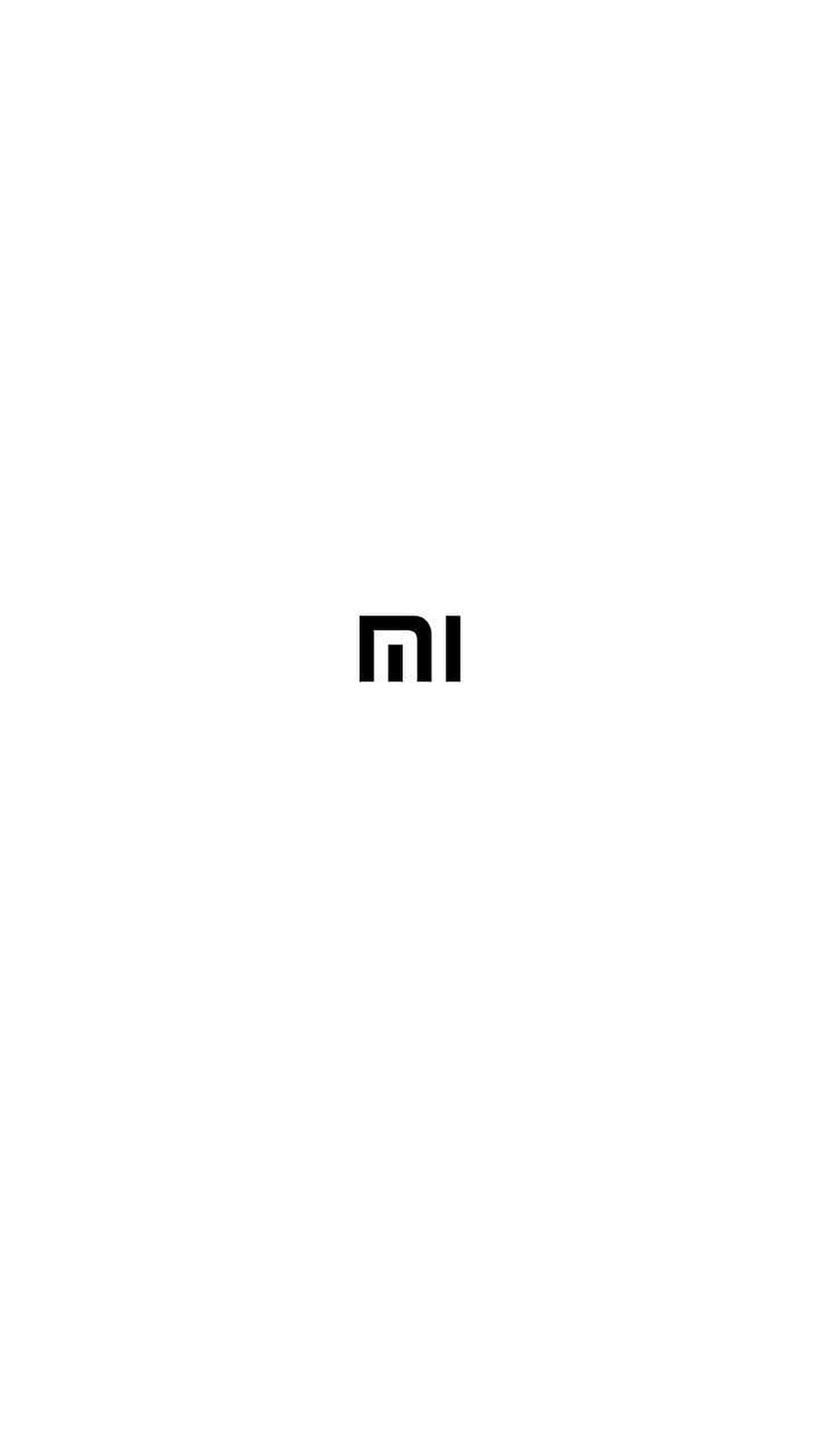 Minimalist Xiaomi Mi Logo on Clean White Background HD phone wallpaper