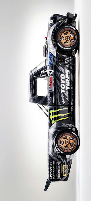 Ken Block Hoonitruck Monster Energy Ford Racing Truck with Toyo Tires Livery HD phone wallpaper