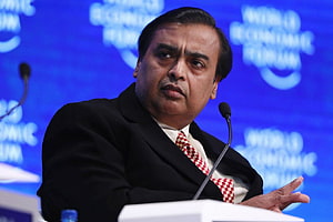 Mukesh Ambani Speaking at the World Economic Forum Annual Meeting HD wallpaper