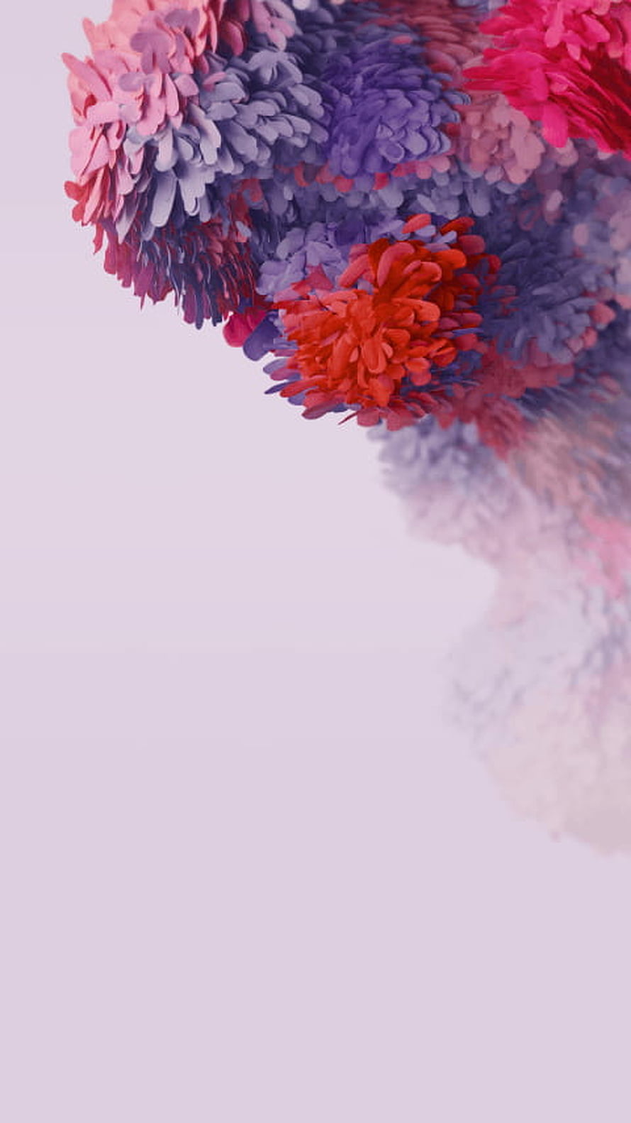 Samsung Galaxy S20 Abstract Ink Bloom Wallpaper HD phone wallpaper