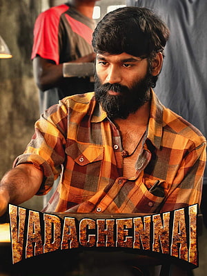 Vada Chennai Movie Poster Featuring Vetrimaran in Plaid Shirt HD phone wallpaper