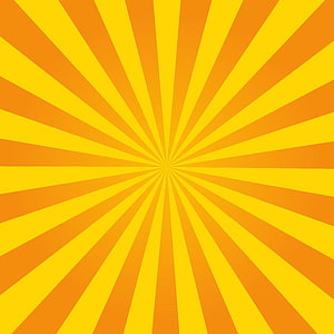 Vibrant Orange and Yellow Radial Sunburst Pattern with Geometric Rays HD phone wallpaper