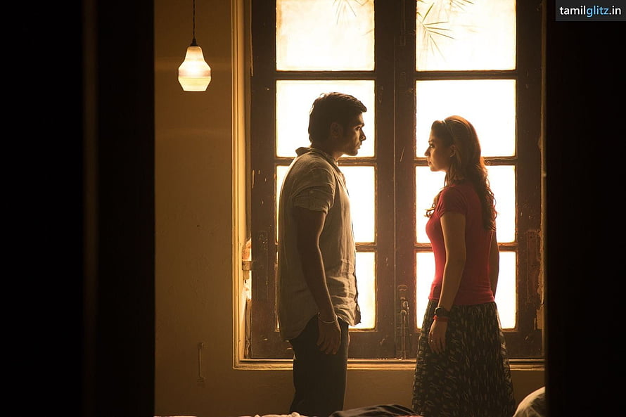 Nayanthara in Naanum Rowdy Dhaan cinematic still with warm window backlight HD wallpaper