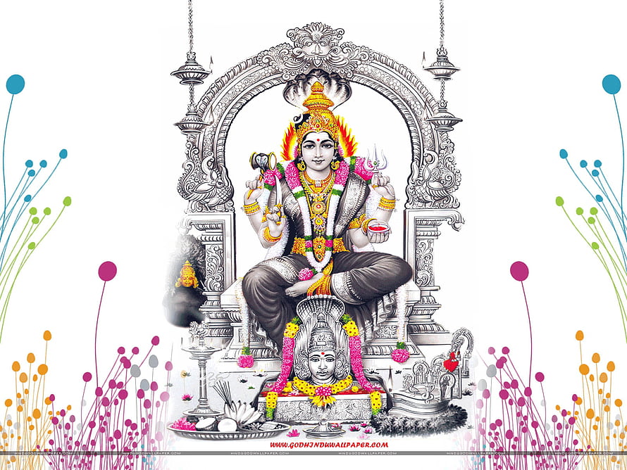Lord Shiva Seated on Ornate Throne with Trishul and Rudraksha Garland HD wallpaper