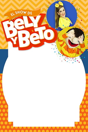 Bely y Beto Show Poster Featuring Host and Puppet Character on Colorful Background HD phone wallpaper