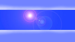 Abstract Blue Gradient Banner with Soft Lens Flare and Minimalist Geometric Bands HD wallpaper