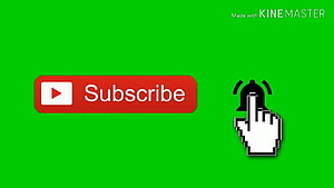 YouTube Subscribe Button and Notification Bell Icon on Green Screen Background HD wallpaper