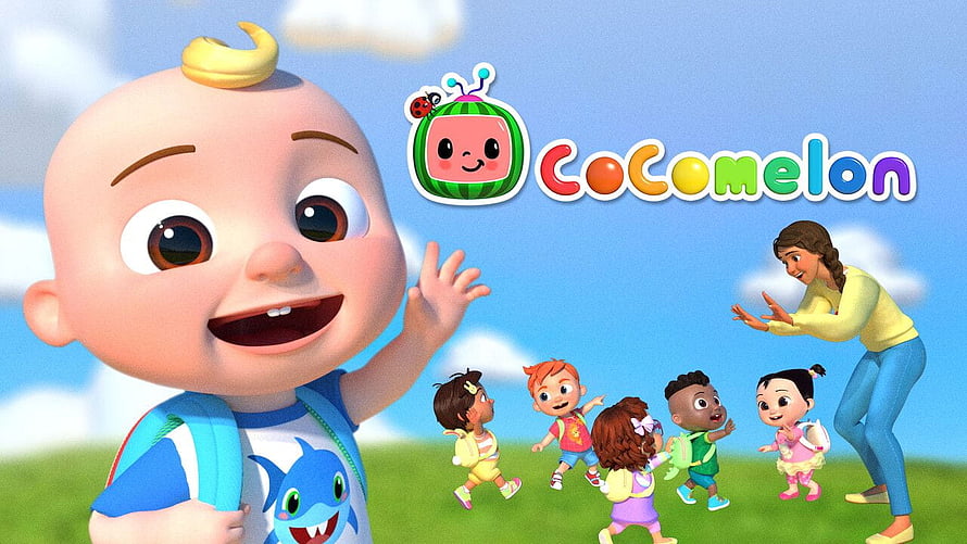 Cocomelon 3D Animation Featuring Baby and Children Playing in a Sunny Meadow HD wallpaper