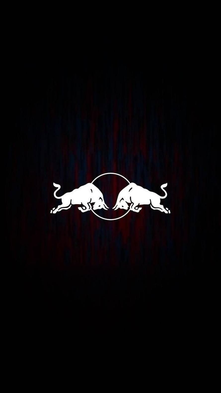 Red Bull Racing Logo Minimalist White Emblem on Dark Background HD phone wallpaper