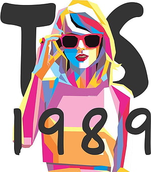 Taylor Swift 1989 Geometric Pop Art Portrait with Sunglasses HD phone wallpaper