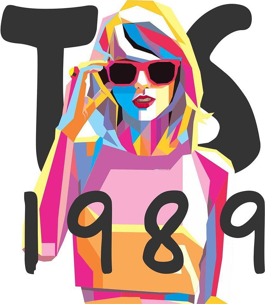 Taylor Swift 1989 Geometric Pop Art Portrait with Sunglasses HD phone wallpaper
