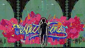 Spider-Man Into The Spider-Verse No Expectations Graffiti Artwork, no expectations spider man into the spider verse, #Spider HD wallpaper