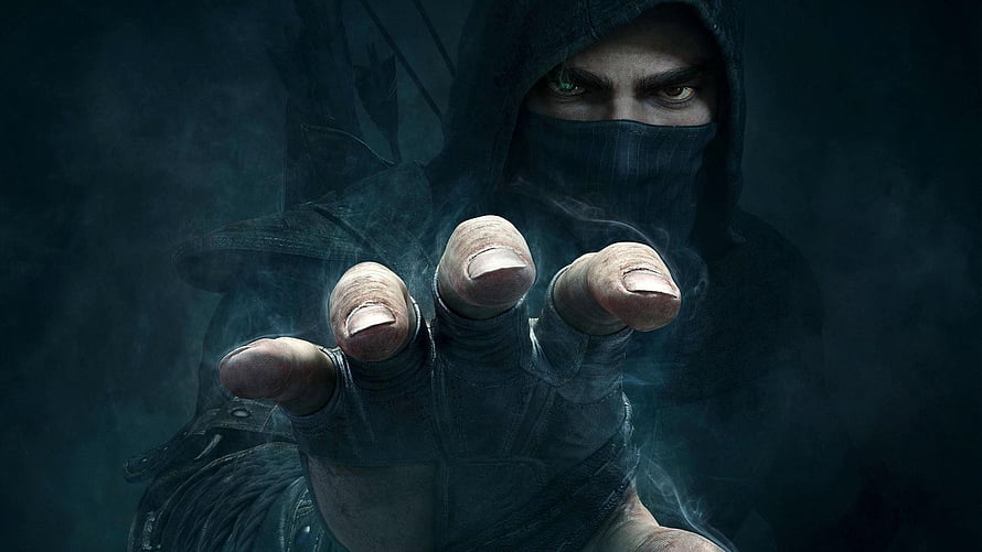 Sub-Zero from Mortal Kombat Reaching Forward in Dark Hooded Attire HD wallpaper