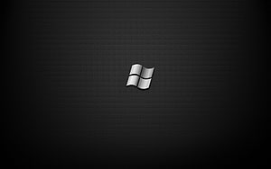 Windows 7 Logo on Dark Carbon Fiber Texture Background HD wallpaper