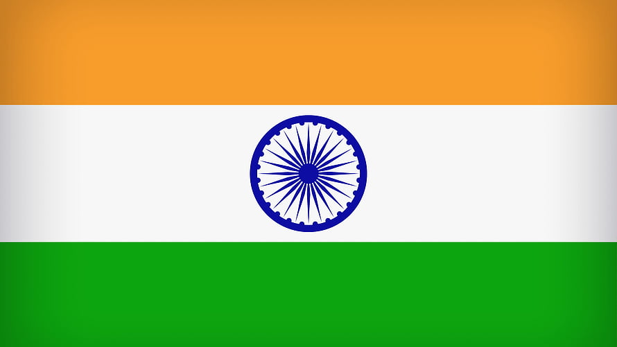 Official Flag of India with Ashoka Chakra and Tricolor Bands HD wallpaper