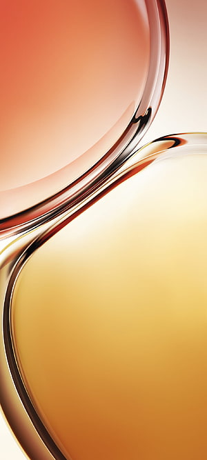 Vivo V23 Pro Abstract Amber and Gold Liquid Glass Wallpaper HD phone wallpaper