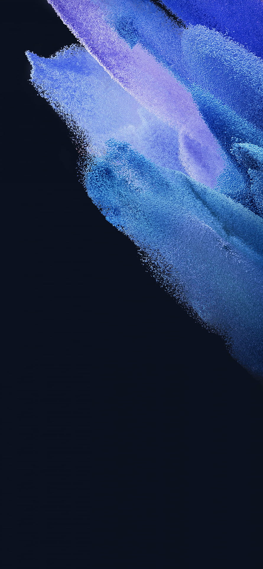 Samsung Galaxy S21 Abstract Blue Particle Flow on Dark AMOLED Background HD phone wallpaper