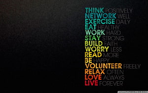 Inspirational Life Advice Typography on Dark Textured Background HD wallpaper