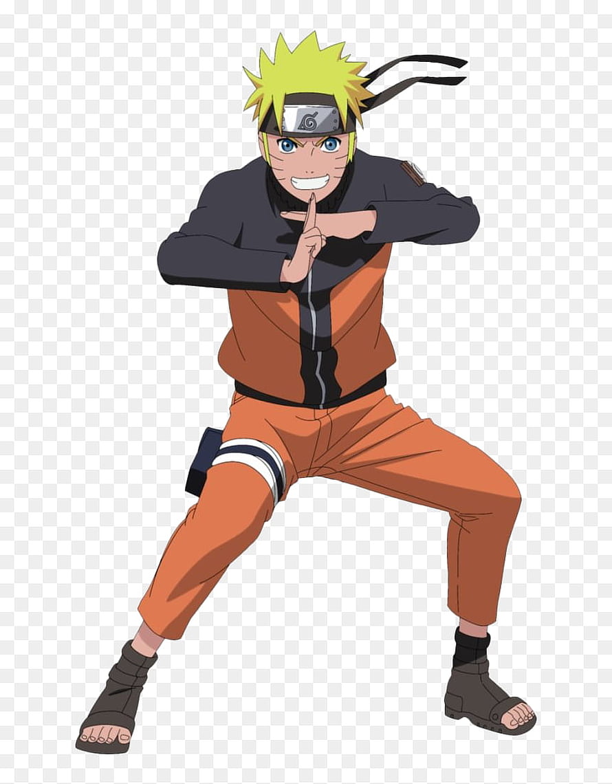 Naruto Uzumaki in Dynamic Shuriken Pose with Orange and Black Outfit HD phone wallpaper