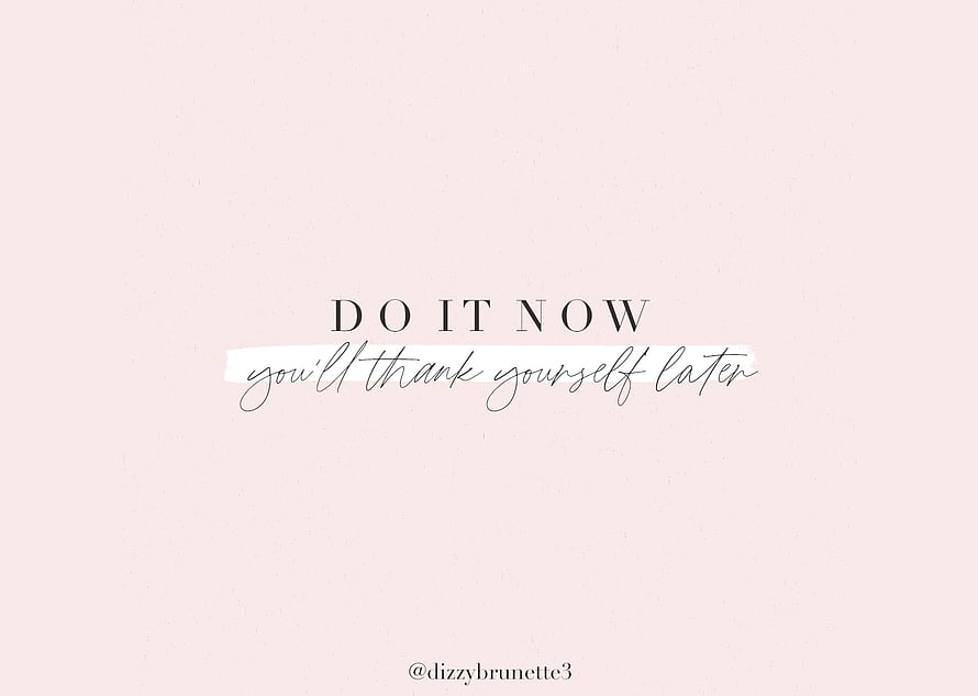 Minimalist Pink Motivational Quote Wallpaper with Elegant Script Typography HD wallpaper
