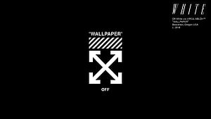 Off-White Wallpaper Graphic Design by Virgil Abloh HD wallpaper