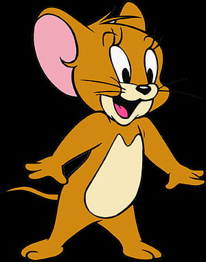 Jerry the Mouse from Tom and Jerry in a Cheerful Classic Cartoon Pose HD phone wallpaper