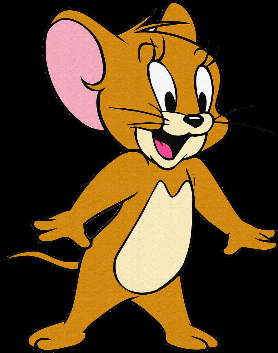 Jerry the Mouse from Tom and Jerry in a Cheerful Classic Cartoon Pose HD phone wallpaper