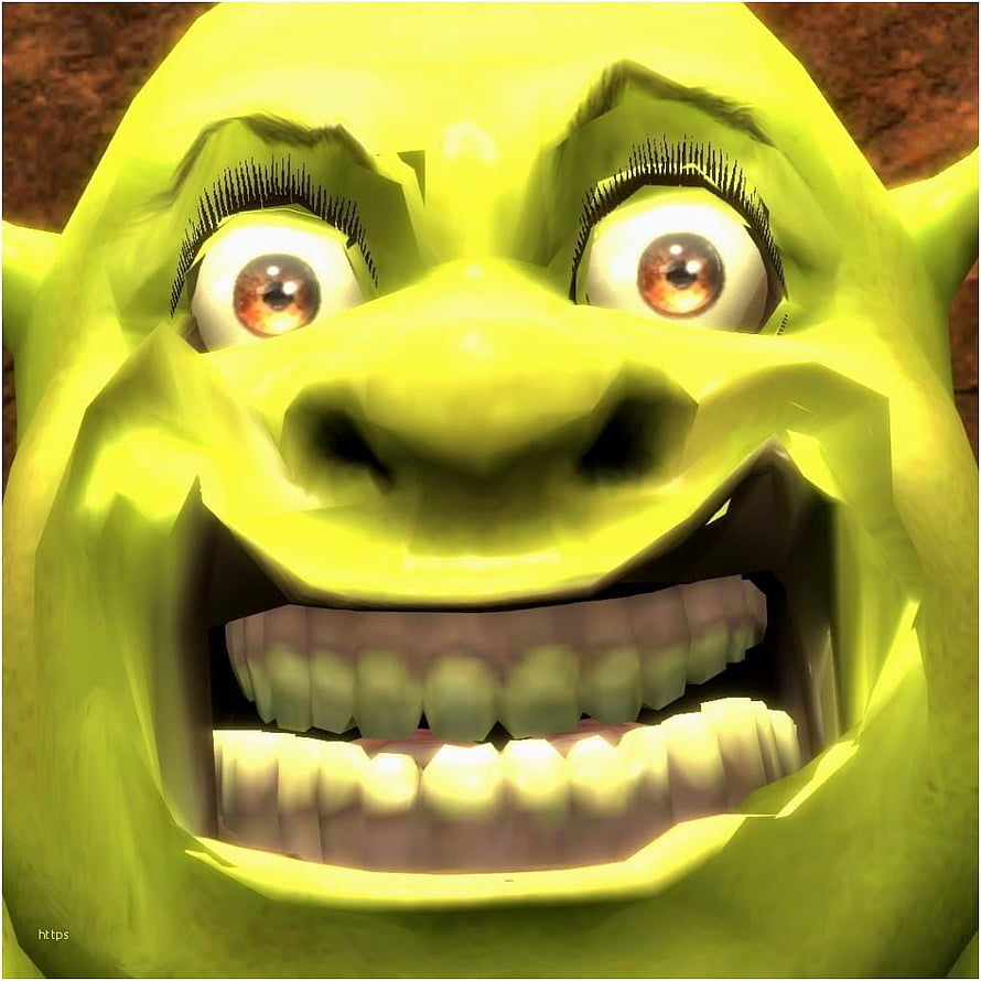 Shrek Extreme Close-Up Face With Wide Open Mouth And Big Grin HD phone wallpaper
