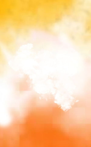 Warm Golden and Orange Gradient with Soft White Clouds HD phone wallpaper