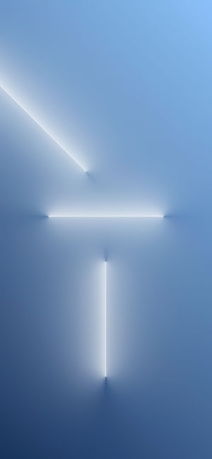 Minimalist Blue Geometric Light Lines on Smooth Gradient Background HD phone wallpaper