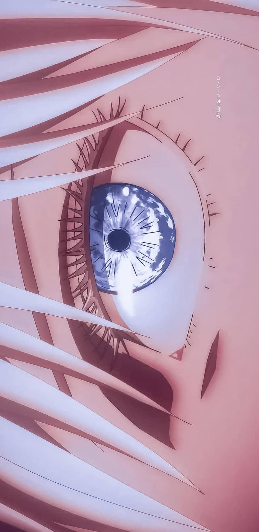 Satoru Gojo Close-Up Eye Detail From Jujutsu Kaisen Anime HD phone wallpaper