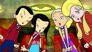 Class of 3000 Animated Characters in a Dramatic Scene HD wallpaper