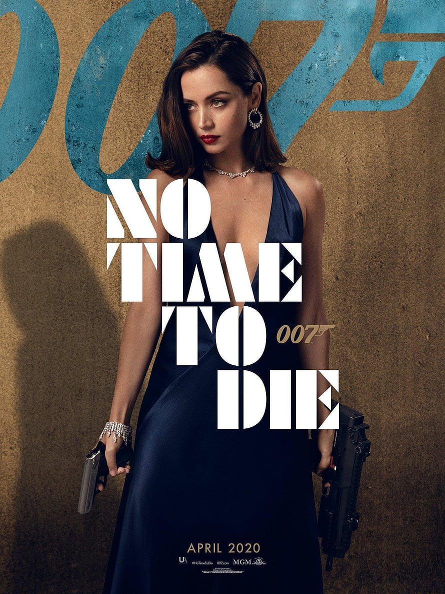 Ana de Armas as Paloma in No Time to Die 007 Movie Poster HD phone wallpaper