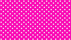Vibrant Hot Pink Polka Dot Pattern with White Circles HD wallpaper