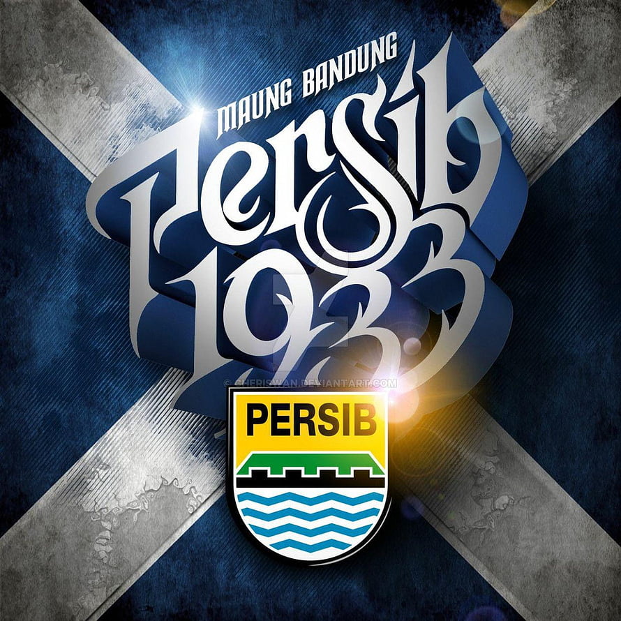 Persib Bandung Maung Bandung 1933 Official Club Crest and Emblem Design HD phone wallpaper