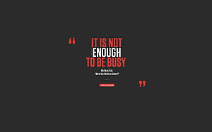 Minimalist Motivational Quote About Productivity and Focus on Dark Background HD wallpaper