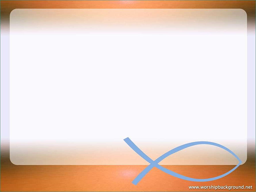 Minimalist Christian Worship Presentation Slide with Blue Fish Symbol HD wallpaper