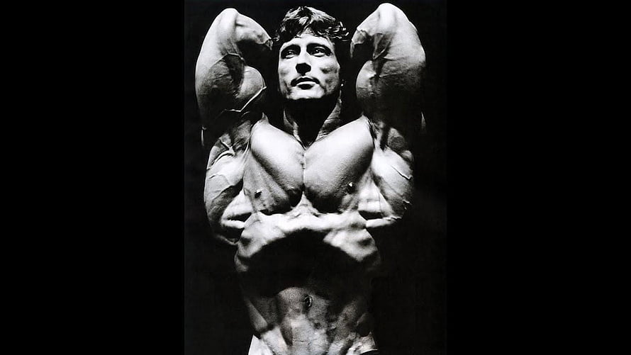 Frank Zane Golden Era Bodybuilding Vacuum Pose Black and White Portrait HD wallpaper