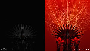 Destiny 2 Rhulk Concept Art by Bungie Featuring Dark and Red Energy Visuals HD wallpaper