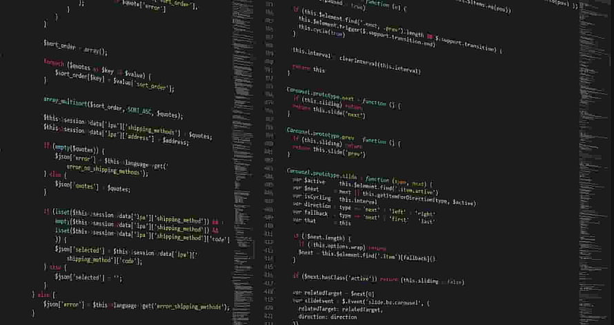 Dark Mode Programming Code Editor Screen with Syntax Highlighting HD wallpaper