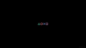 PlayStation Controller Button Symbols on Black Background HD wallpaper