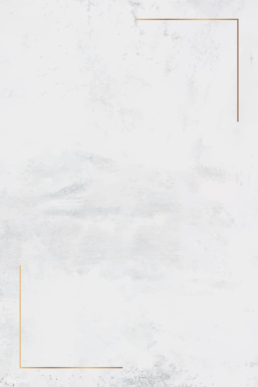 Minimalist White Marble Texture with Elegant Gold Corner Frame Lines HD phone wallpaper