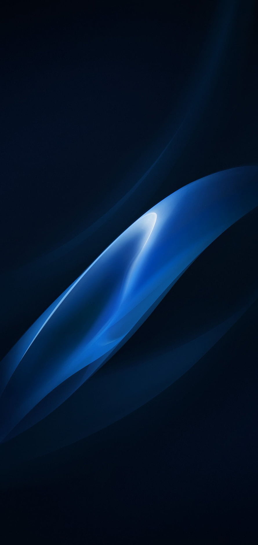 Oppo F15 Pro and A15 Dark Blue Abstract Wave Wallpaper HD phone wallpaper