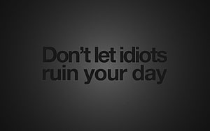 Minimalist Dark Motivational Quote About Staying Focused and Positive HD wallpaper