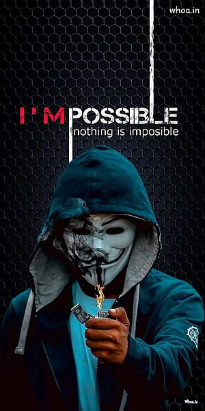Anonymous Guy Fawkes Mask Hooded Figure Holding Lighter Against Dark Hexagonal Background HD phone wallpaper