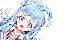 Kobo Kanaeru Anime Girl With Light Blue Hair And Twin Tails HD wallpaper