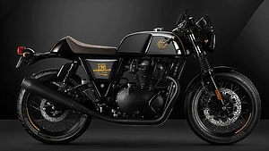 Royal Enfield Continental GT 120 Years Special Edition Matte Black Cafe Racer Motorcycle HD wallpaper