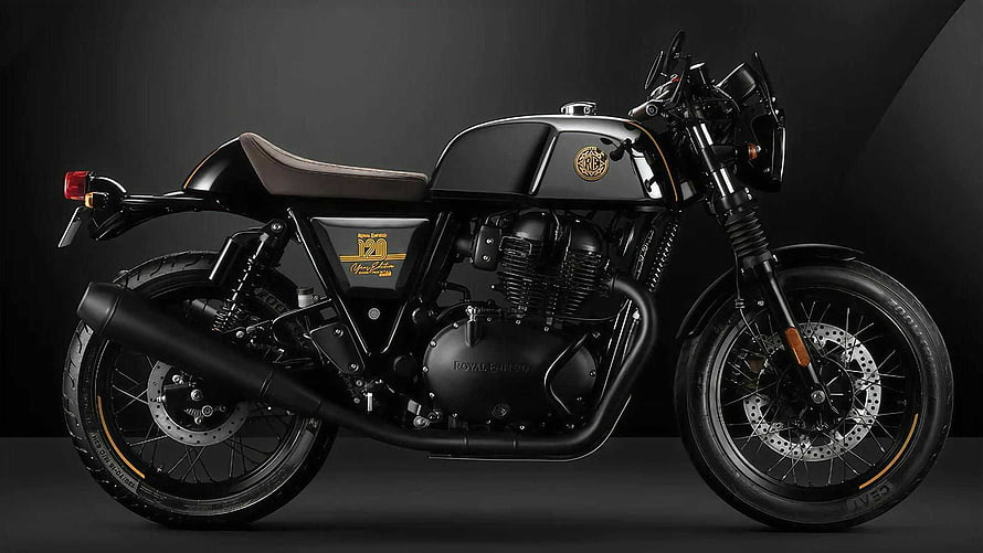 Royal Enfield Continental GT 120 Years Special Edition Matte Black Cafe Racer Motorcycle HD wallpaper